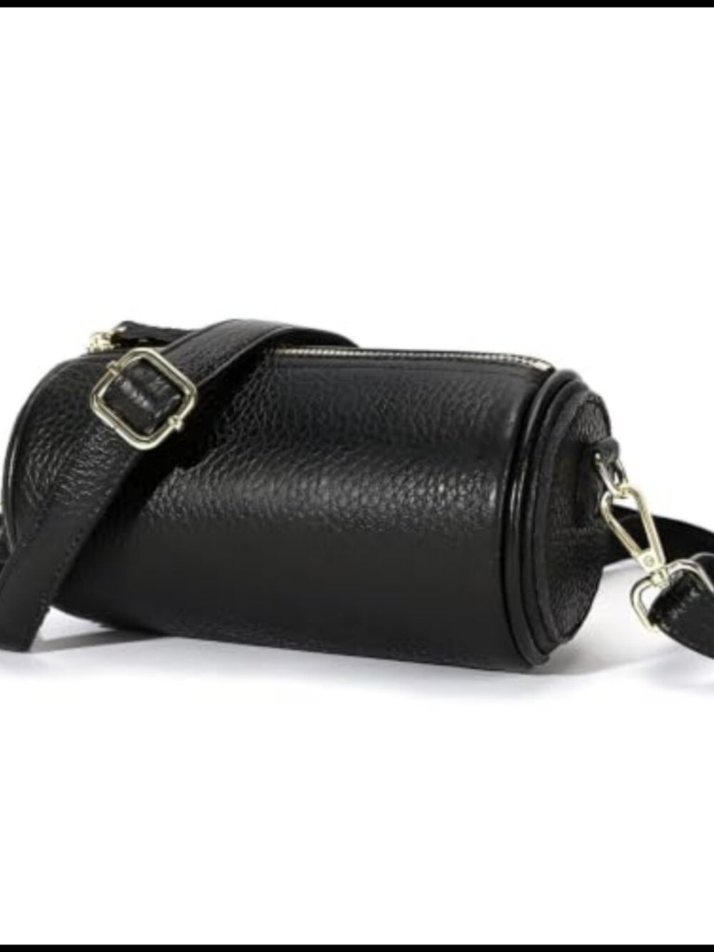 Wishine Top-Grain Leather Crossbody Bag Small Shoulder Purse Multi Pockets